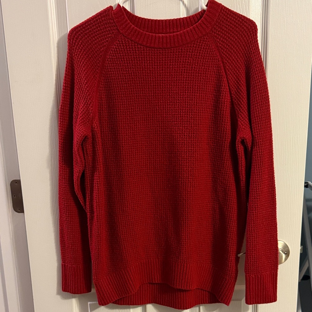 Old Navy Vibrant Red Crew Neck Sweater